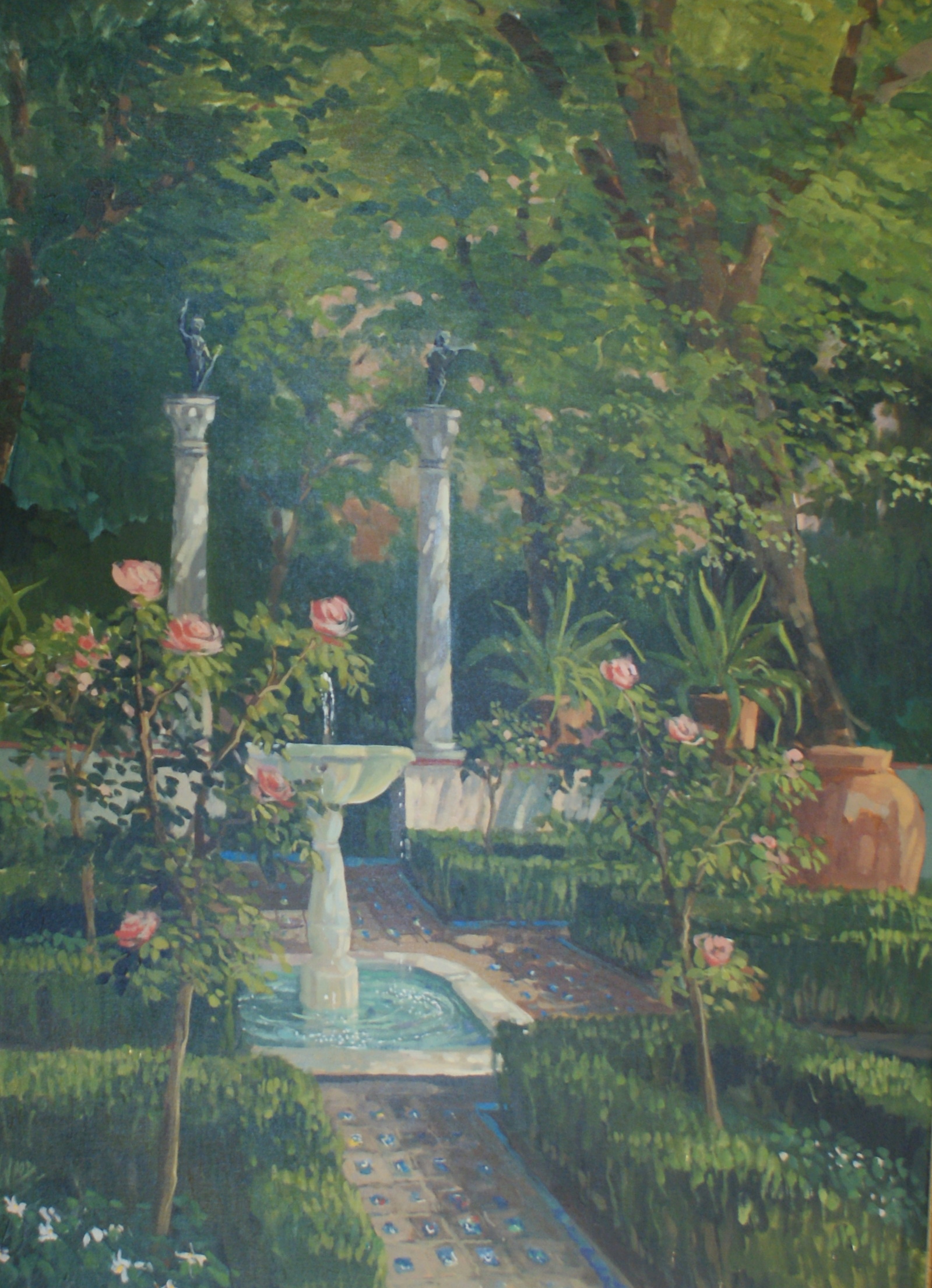 Summer, Fountain garden