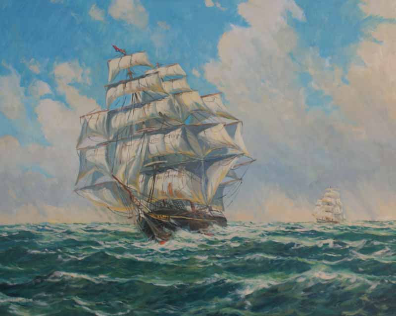 The Cutty Sark,full sail